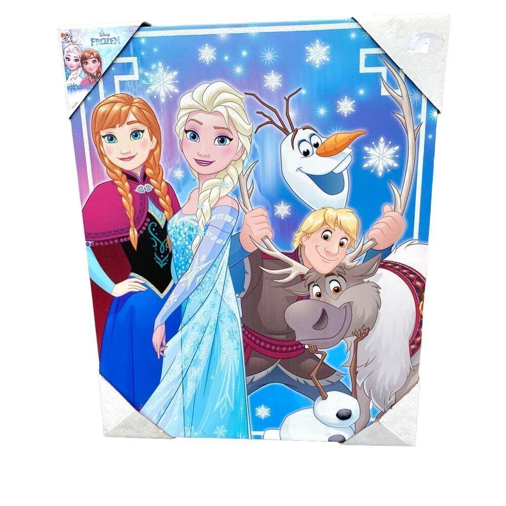 Artissimo Designs Disney Frozen Large Wall Canvas Art Print Portrait New 17 x 22